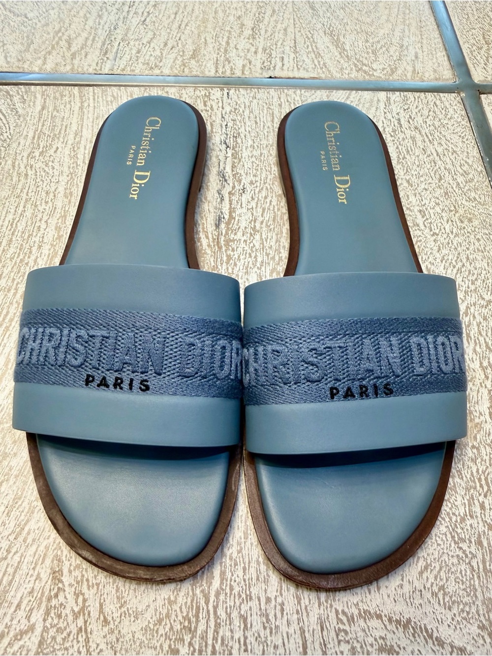 Dior Dway Slide, blue, size 38.5
